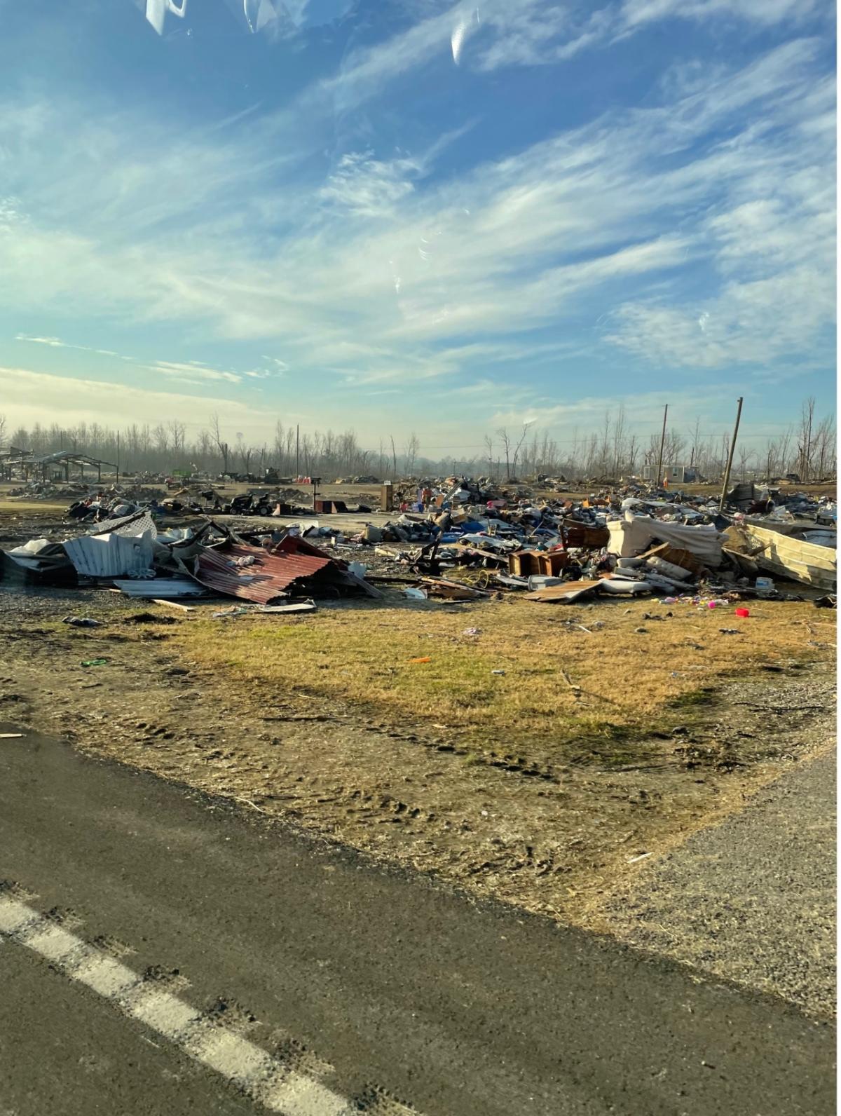 area devastated by tornados