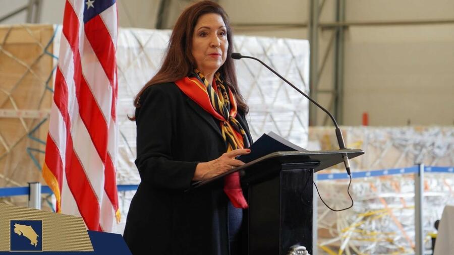 U.S. Ambassador to Costa Rica Dr. Cynthia A. Telles during the press event. Photo credit: Presidencia de la República @presidenciacr