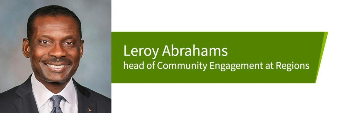 Leroy Abrahams, head of Community Engagement at Regions