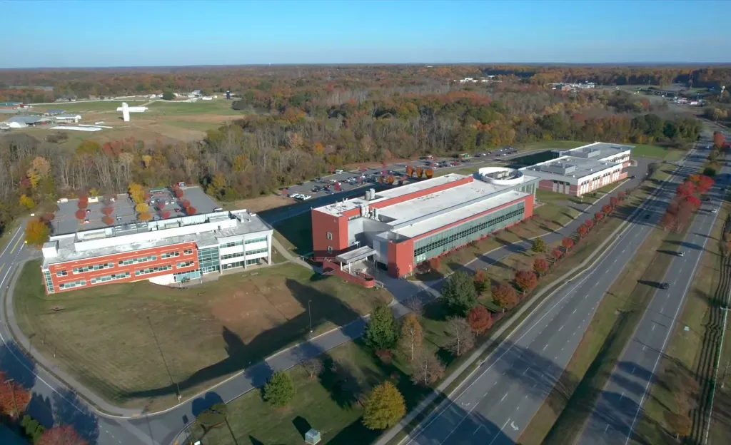 Birds eye view of a building