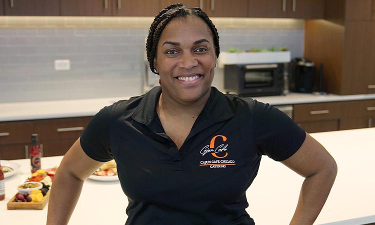  Lashon Burrell, owner Cajun Café Chicago, is among the small business owners benefitting from the Wells Fargo Open for Business Growth program.