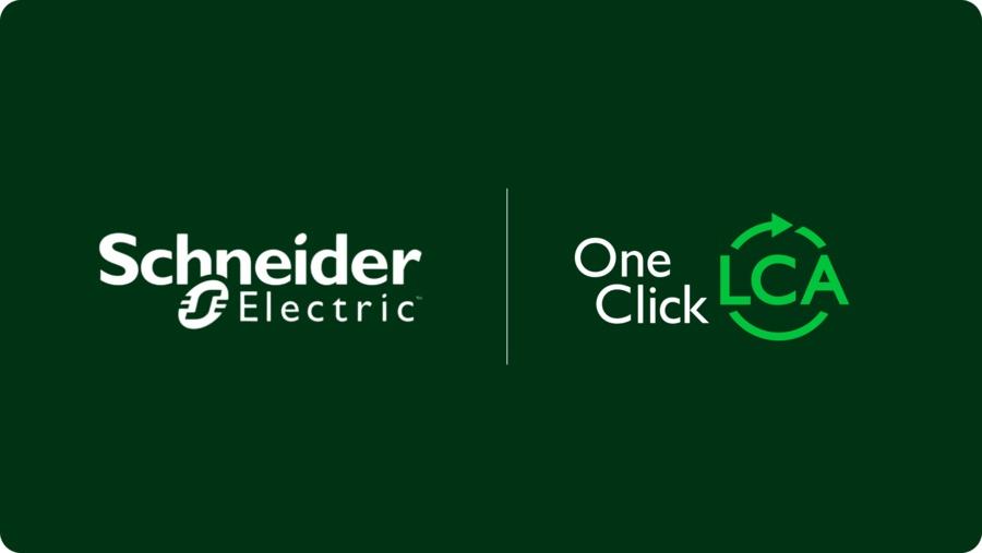 Schneider Electric and One Click LCA logos