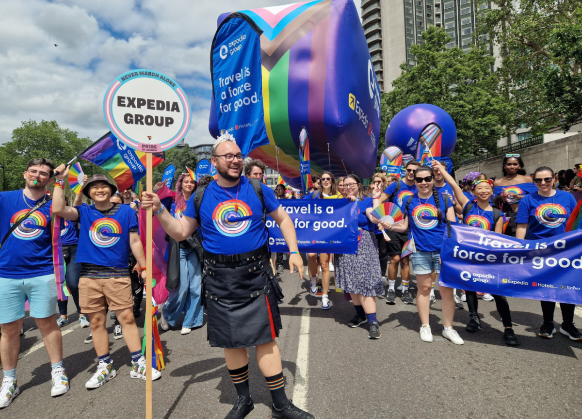 People participating in a parade 