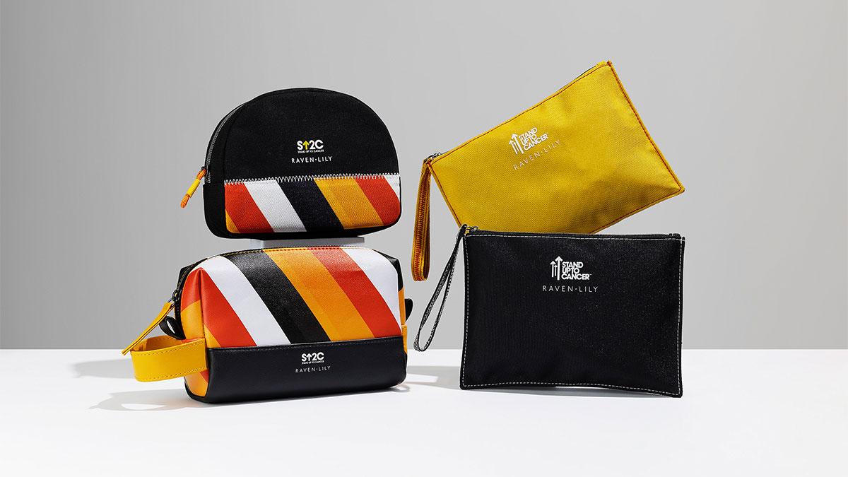 Amenity kits with Raven + Lily logo