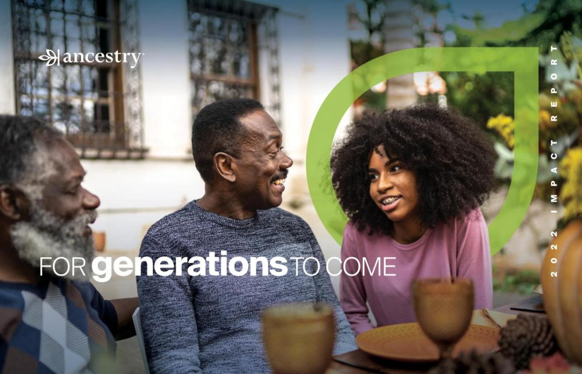 "for generations to come" with people smiling