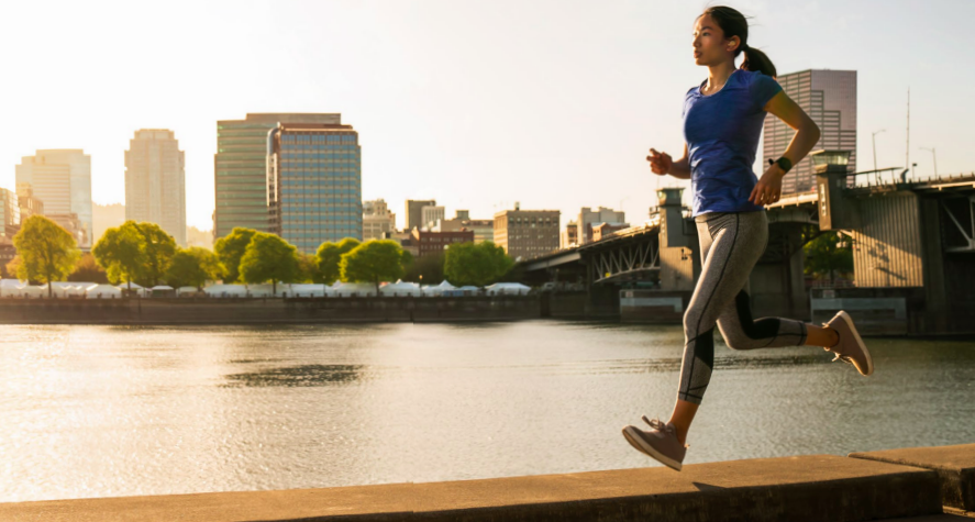 person running