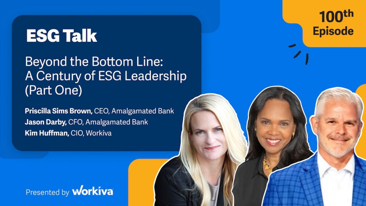 ESG Talk: Beyond the Bottom Line. A century of ESG Leadership;