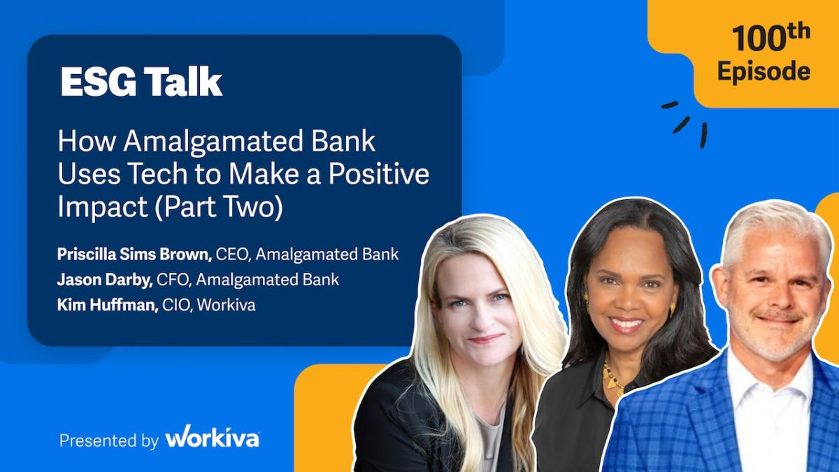 ESG Talk: How Amalgamated Bank Uses Tech to make a positive impact.