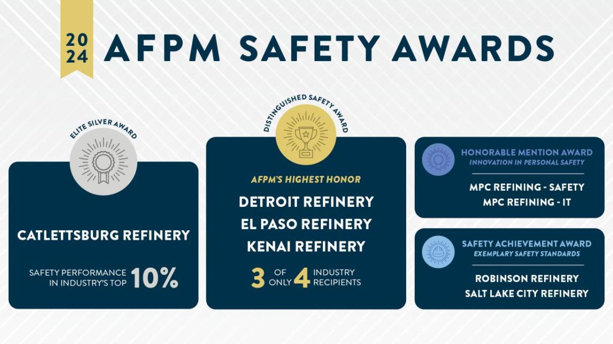 graphic representing the different awards received