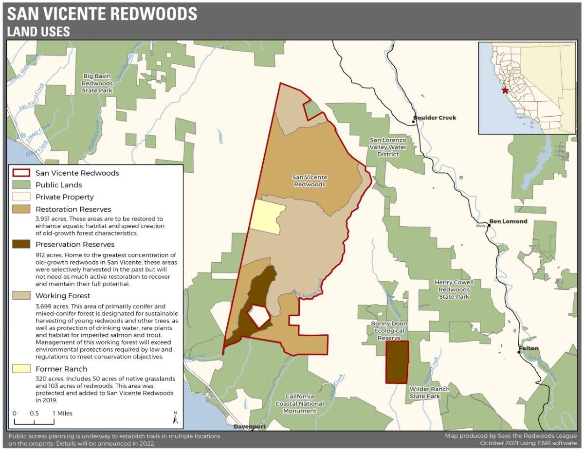 San Vicente Land Uses Map