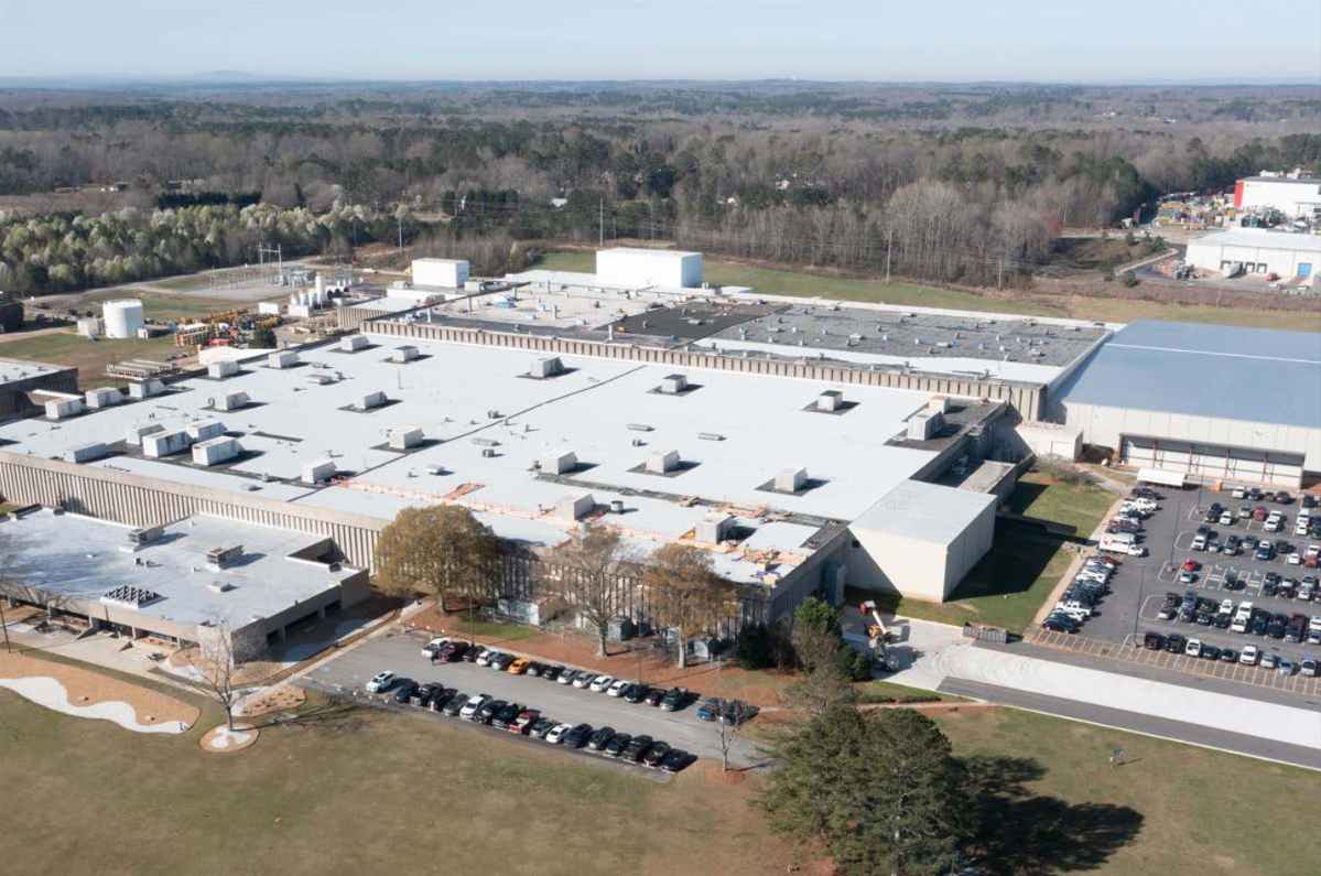 Aerial shot of North Campus Plant