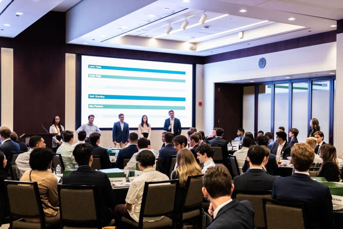 conference room full of summer interns