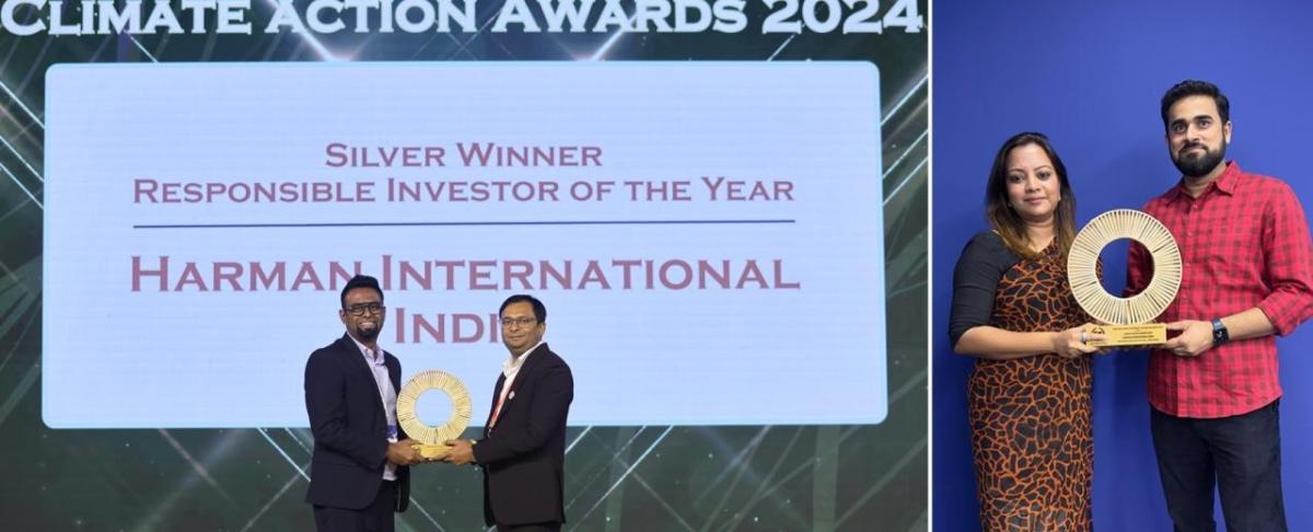 HARMAN International India, Silver Winner, Responsible Investor of the year.