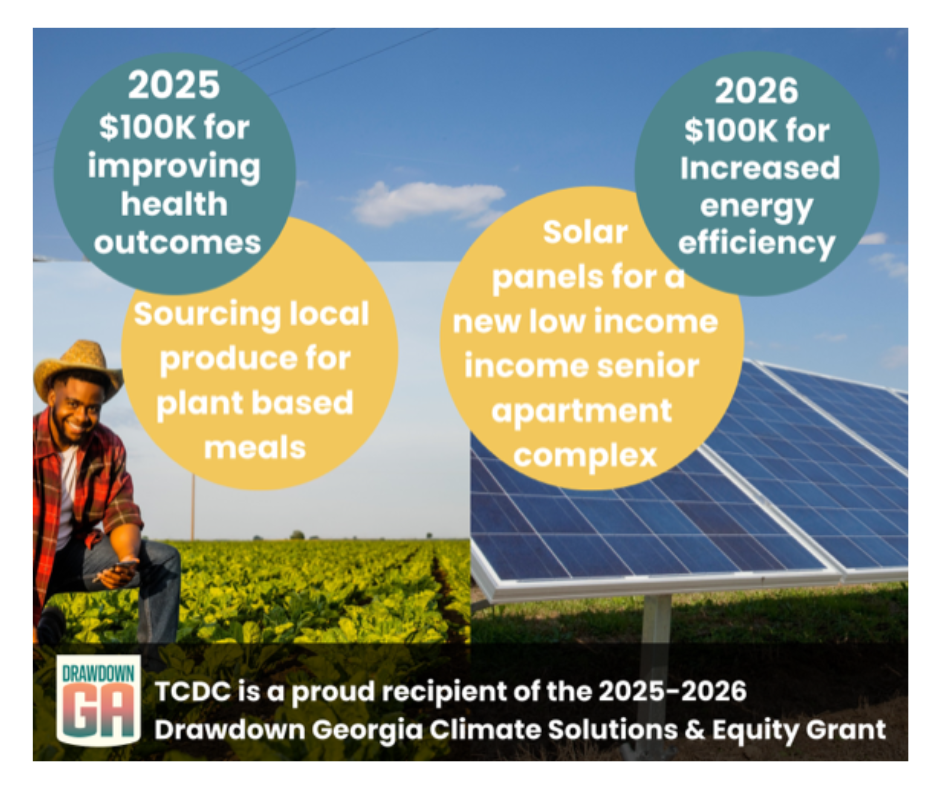 Plant-based diet and rooftop solar programs funded by a Drawdown Georgia grant