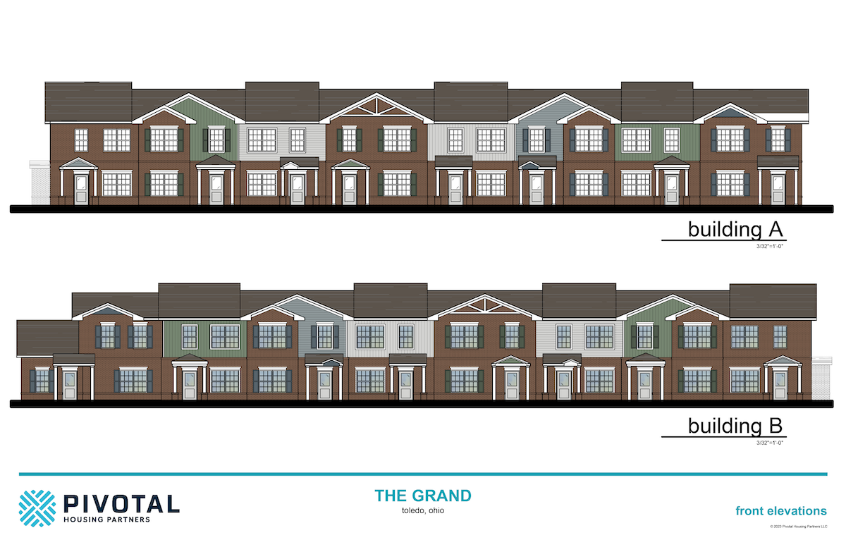 The Grand Elevations A and B drawing