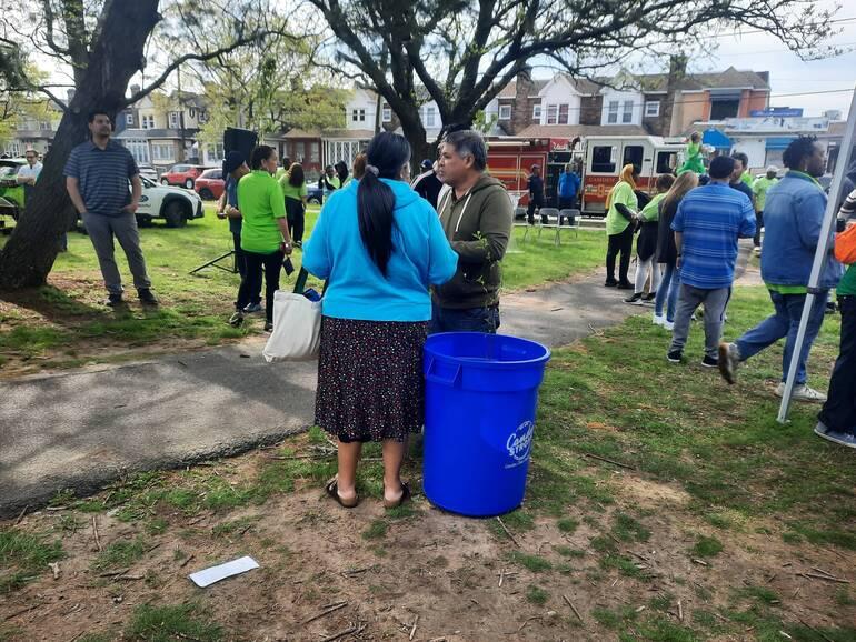 On Tuesday, which was Earth Day, Camden resident and avid gardener Ernesto Ventura Sr. received a free tree to add to his yard. (Photo Credit: Janel "Jaycee" Miller) " "