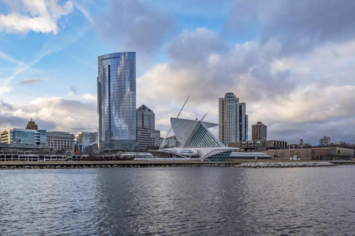 Buildings on a waterfront