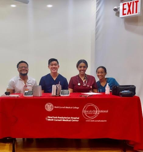 Four students from Weill Cornell Clinical and Translational Science Center.