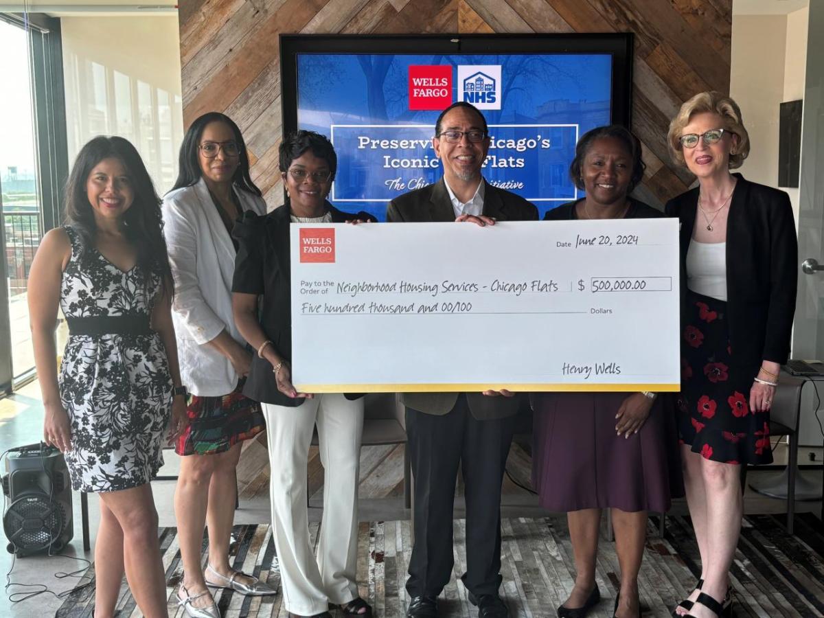 Wells Fargo awards $500,000 grant to Neighborhood Housing Services of Chicago, Inc.