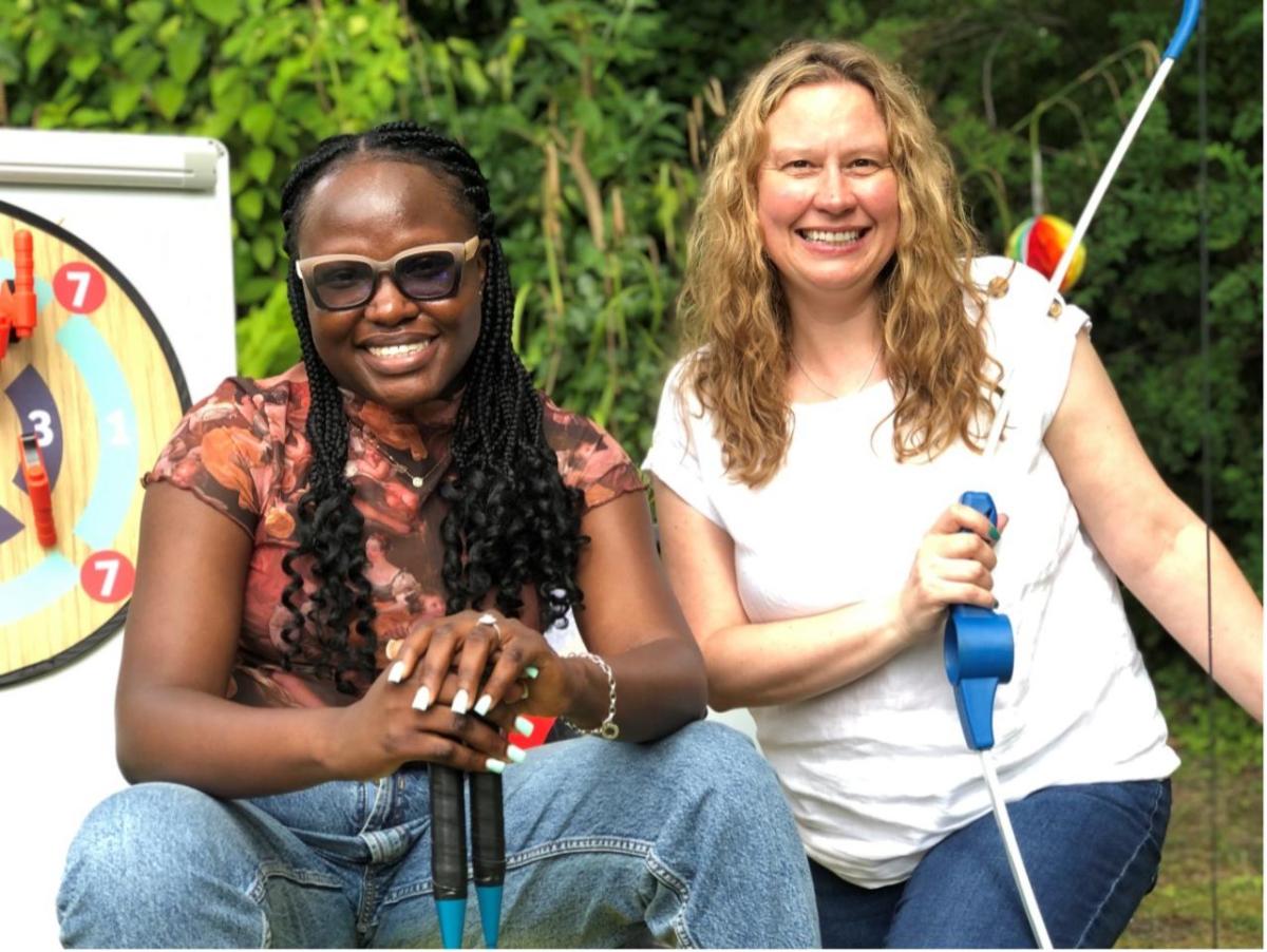 Picture: YWCA Yorkshire’s Patience Amos and Claire Harding hosting a sports day and summer BBQ for Peile House residents, sponsored by Wesco Anixter. Picture: YWCA Yorkshire’s Patience Amos and Claire Harding hosting a sports day and summer BBQ for Peile House residents, sponsored by Wesco Anixter.