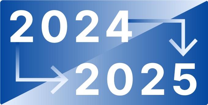 image of "2024" and "2025"