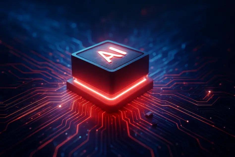button with AI on it