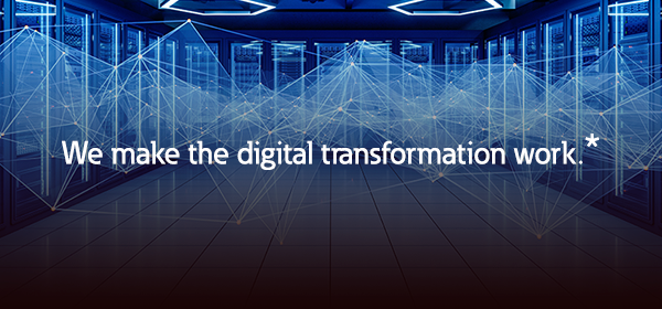 "We make the digital transformation work.*"