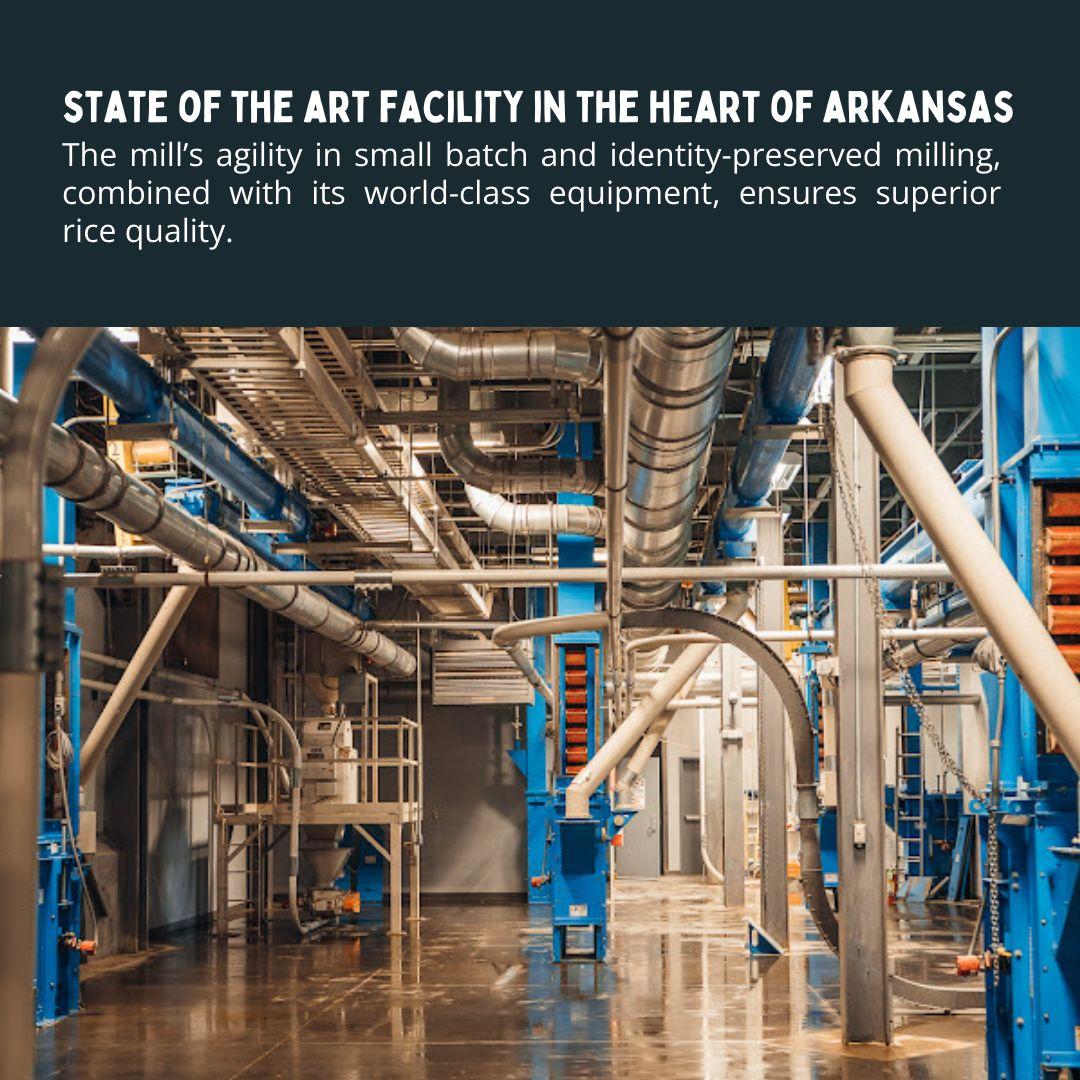 "State of the Art Facility in the Heart of Arkansas" with image of facility