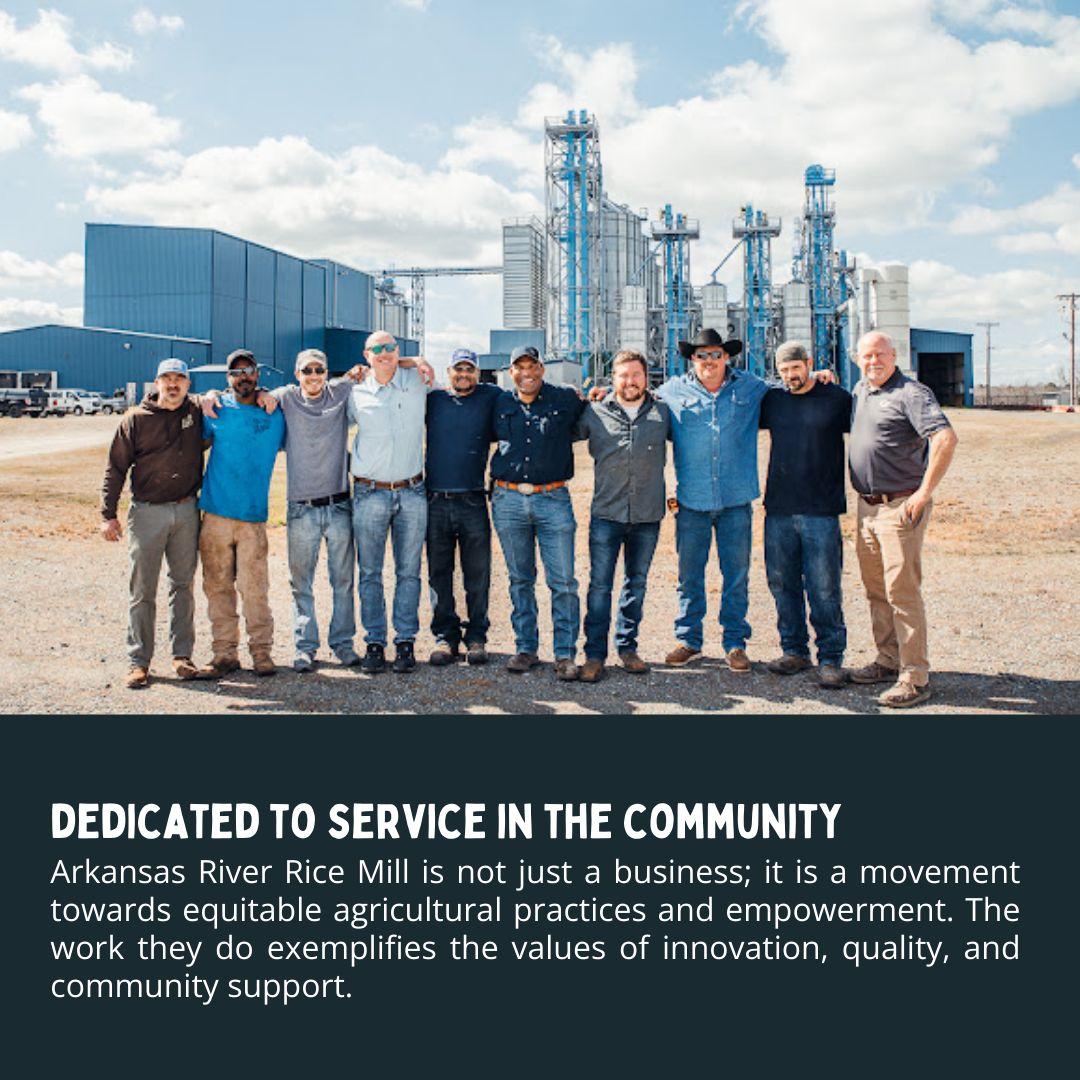 "Dedicated to service in the community" with group image