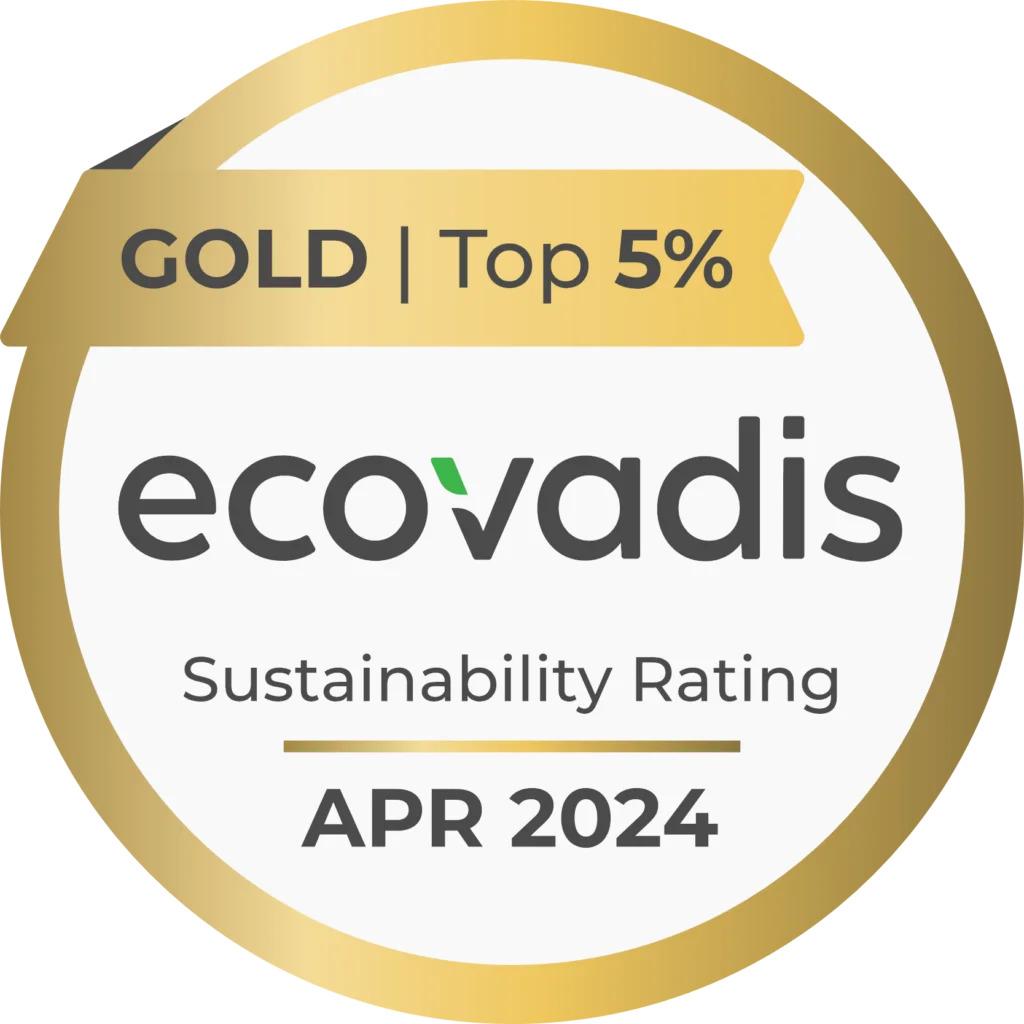 EcoVadis gold badge