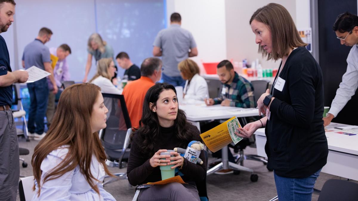 people meeting at event