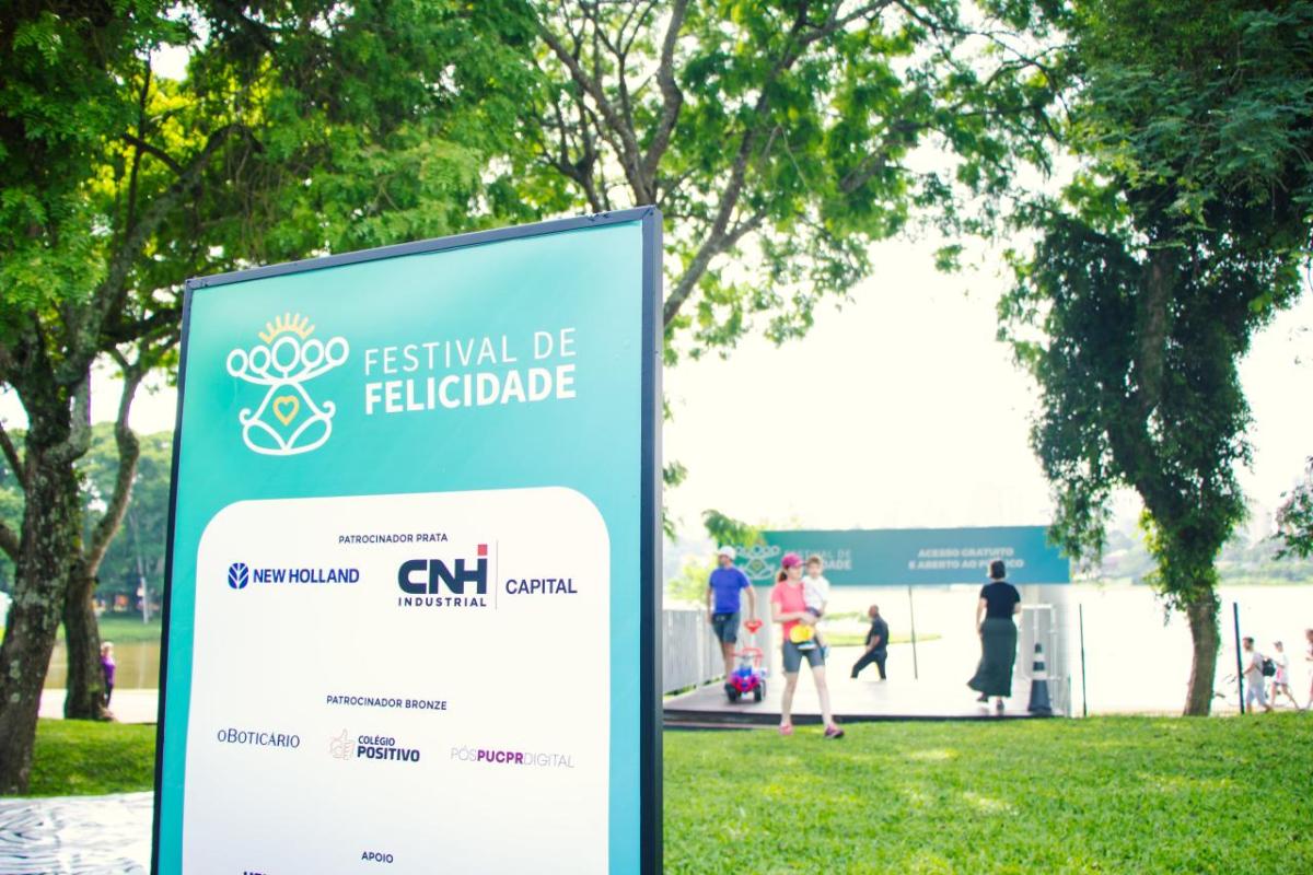 sign for festival de felicidade