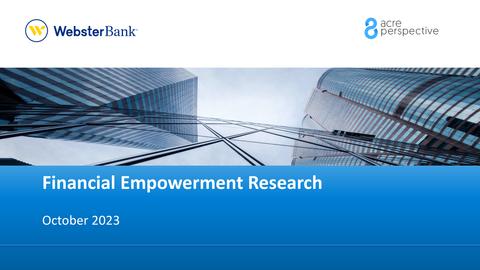 Cover page Financial Empowerment Research October 2023.