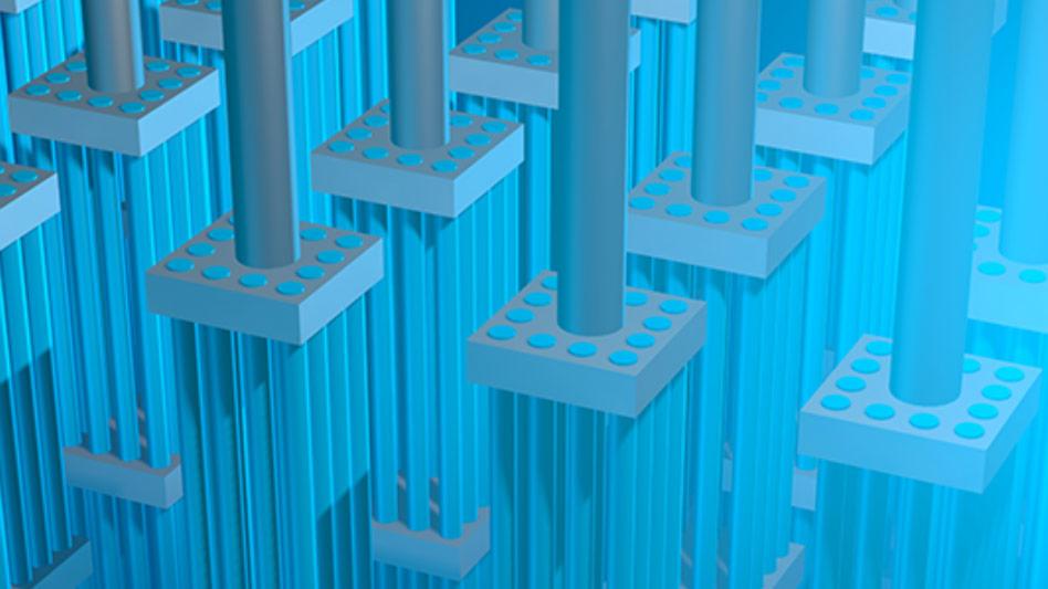 visualization of uranium fuel rods