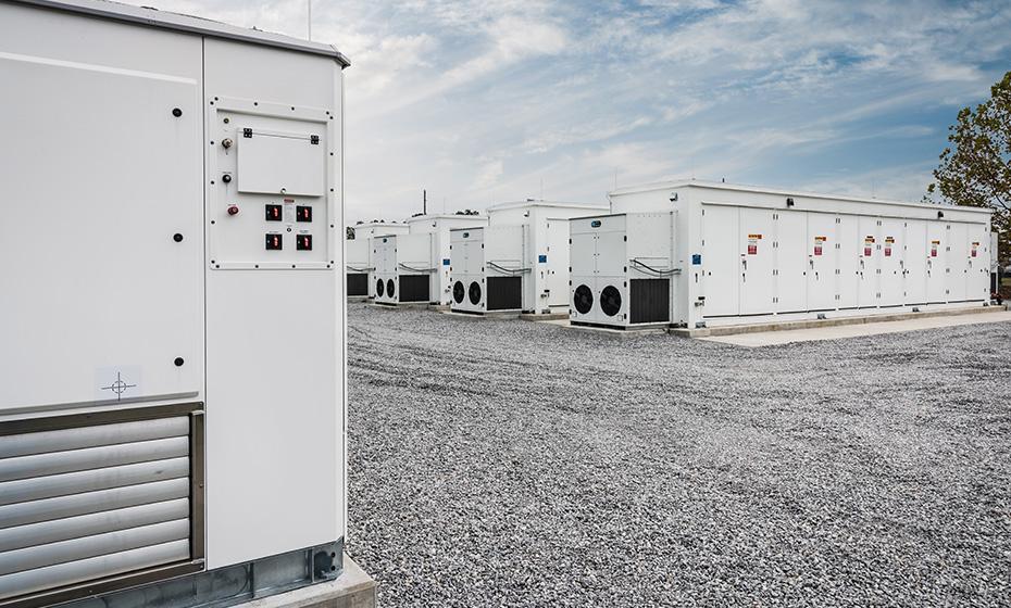 large generators on a gravel patch