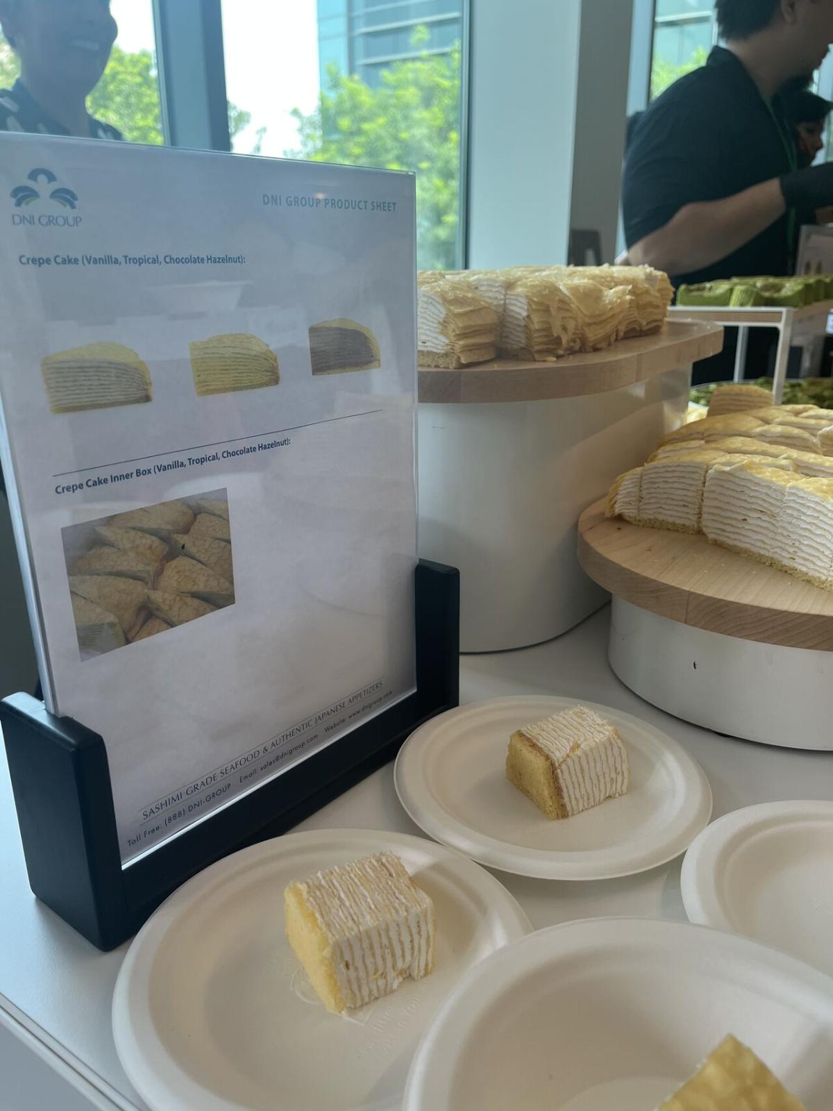 pastries on plates