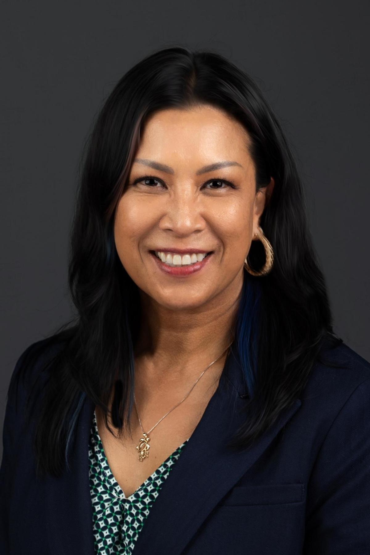 AEG’s Vice President of Diversity, Equity and Inclusion, Jennifer Pi’ilani Requiro.