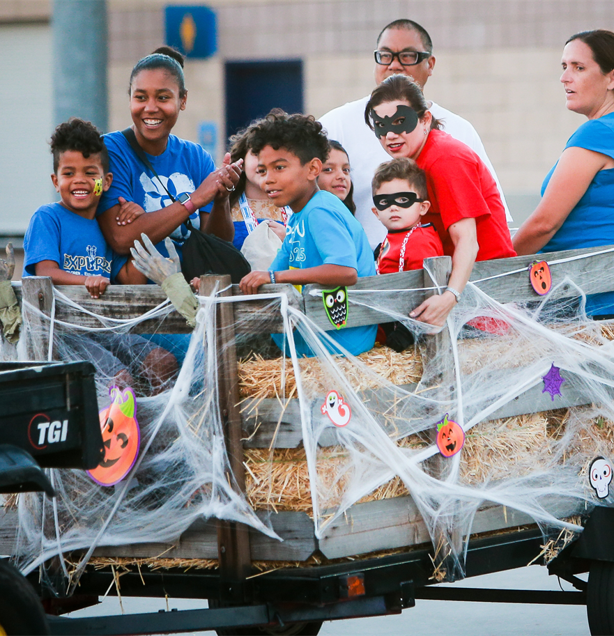 Dignity Health Sports Park and the LA Galaxy Foundation's Annual Treats-N-Suites Halloween Bash had hayrides for local children.