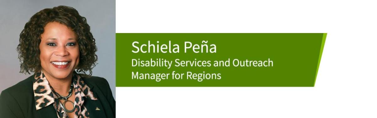 Schiela Peña, Disability Services and Outreach Manager for Regions