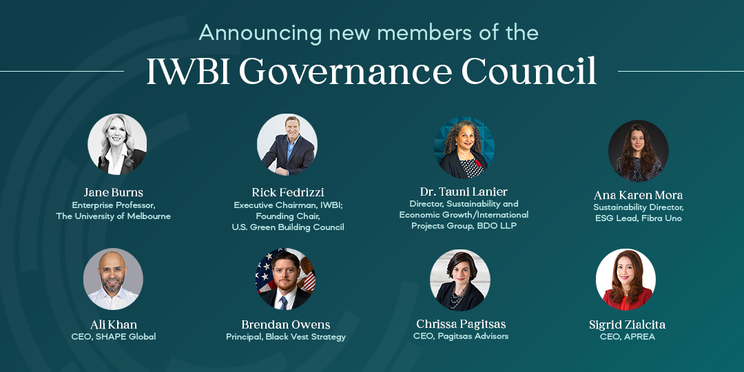 Announcing new members of the IWBI Governance Council