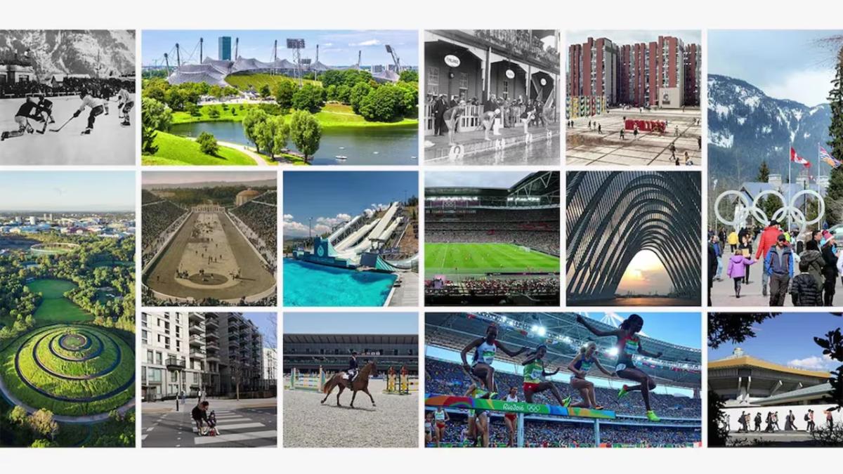 collage of olympic venues