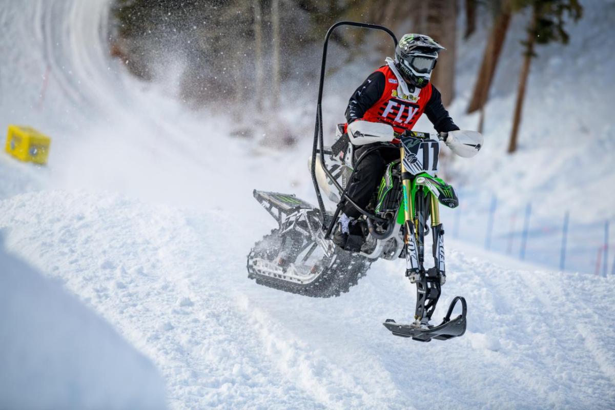 Paul Thacker racing Snow Cross