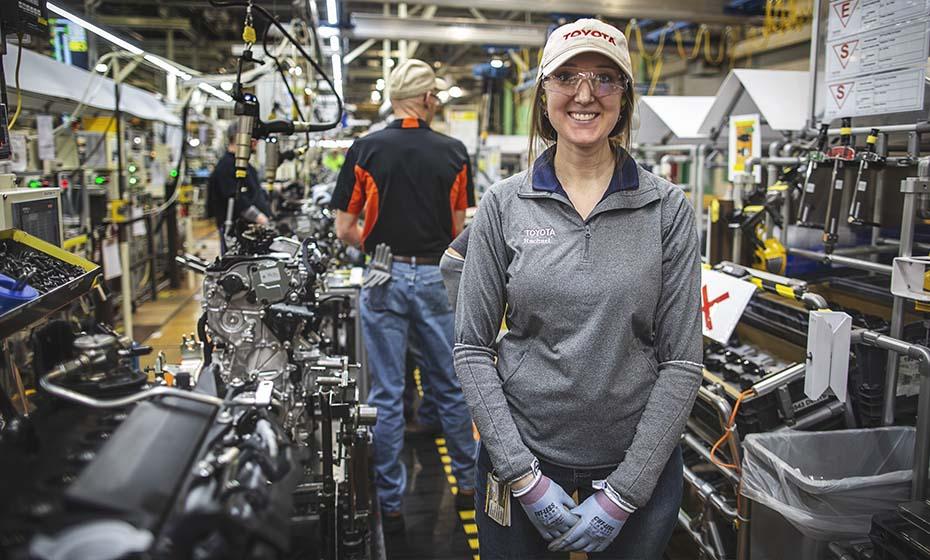 employees at a Duke plant