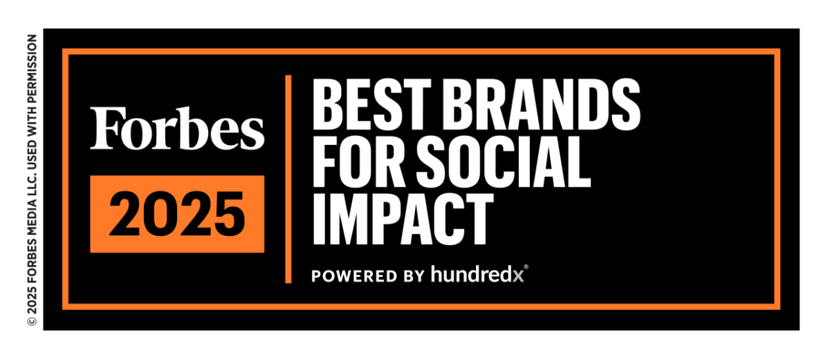 Forbes 2025 Best Brands for Social Impact logo