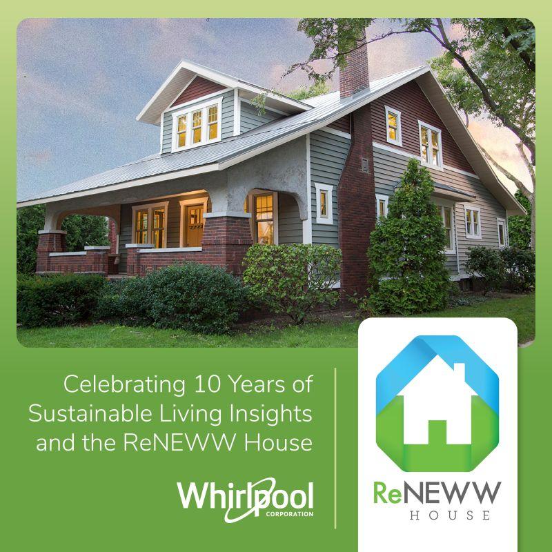 A home exterior. "Celebrating 10 years of Sustainable Living Insights and the ReNEWW House". 