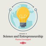 "Science and Entrepreneurship" Dow logo and podcast logo.