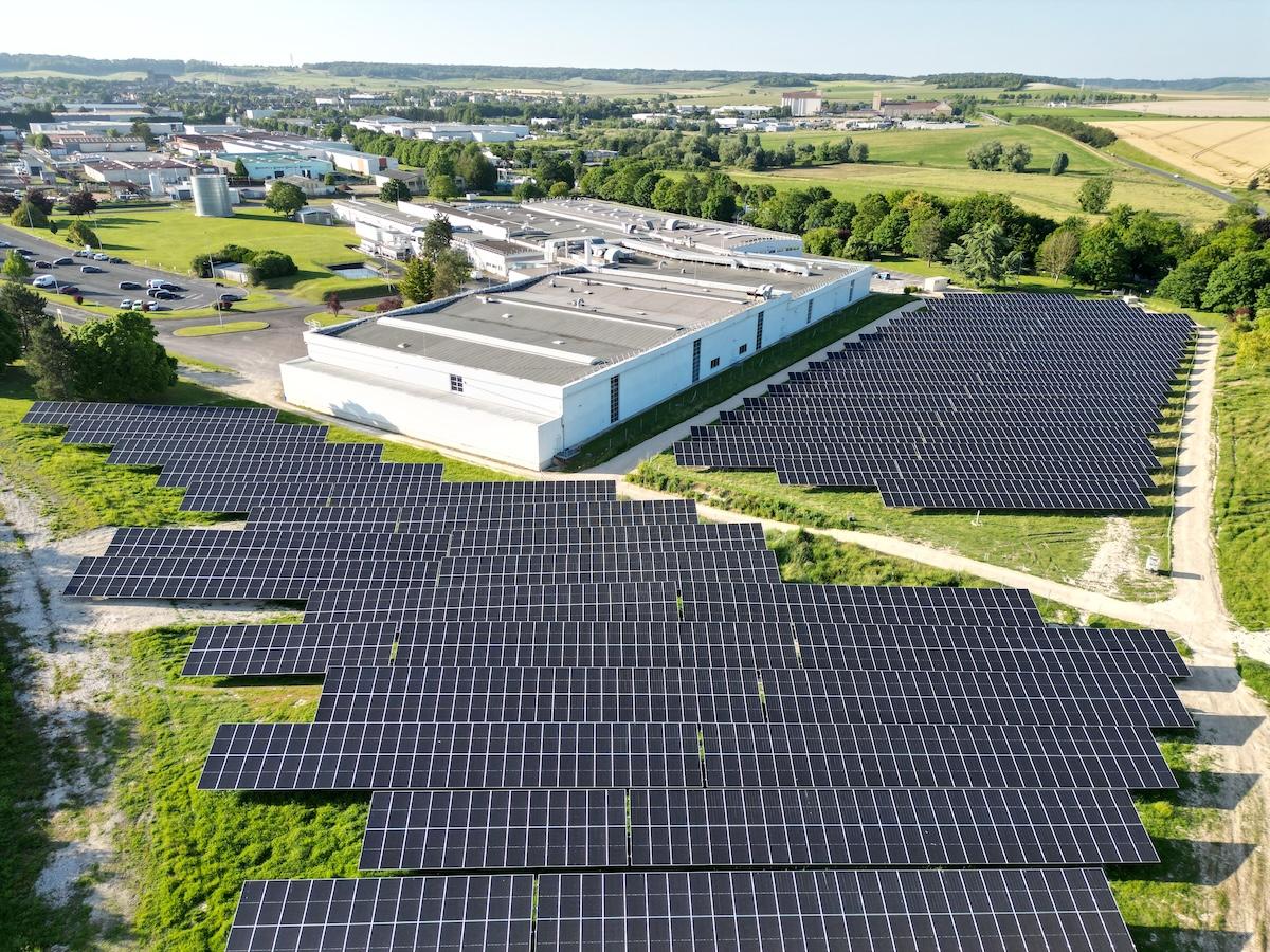 array of solar panels