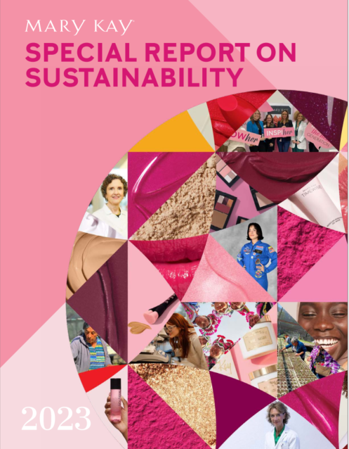 Mary Kay Special Report on Sustainability 2023 Cover.