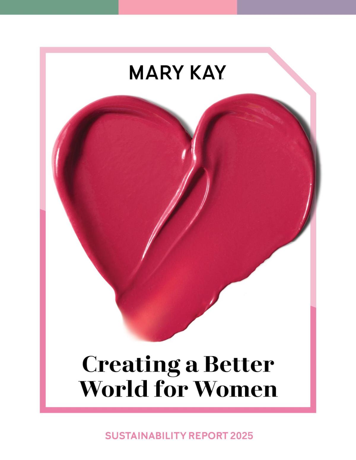 "Creating a Better World for Women" with a heart