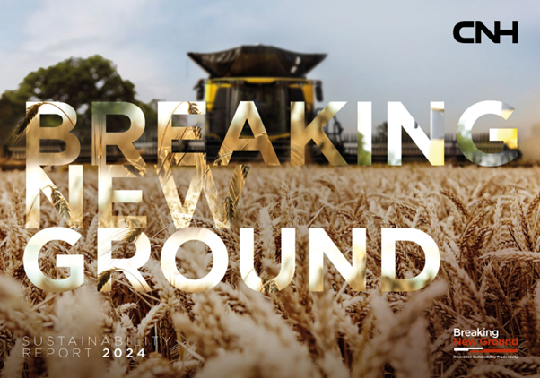 "Breaking New Ground" CNH Sustainability Report 2024 cover